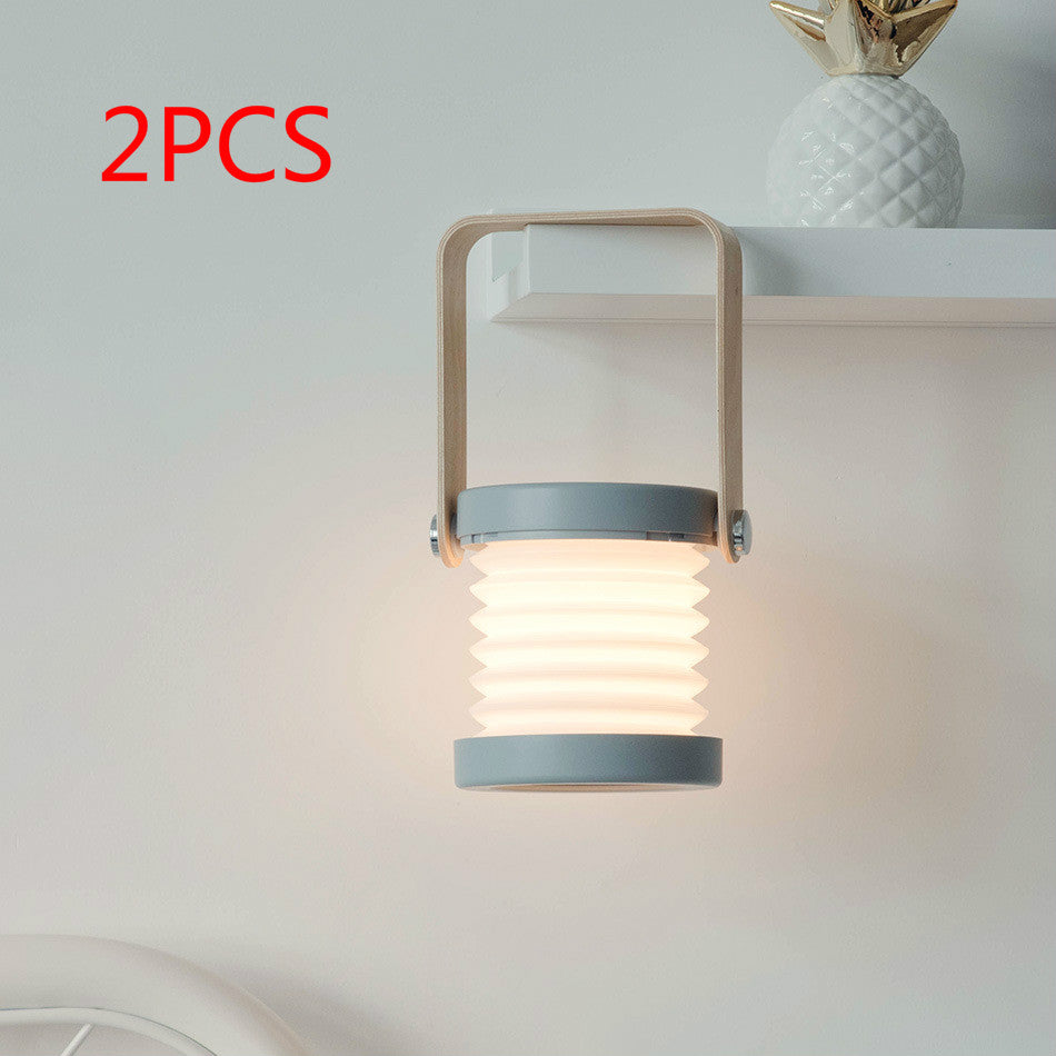 Foldable Touch Dimmable Reading LED Night Light Portable Lantern Lamp USB Rechargeable For Home Decor - Opxy Luxe