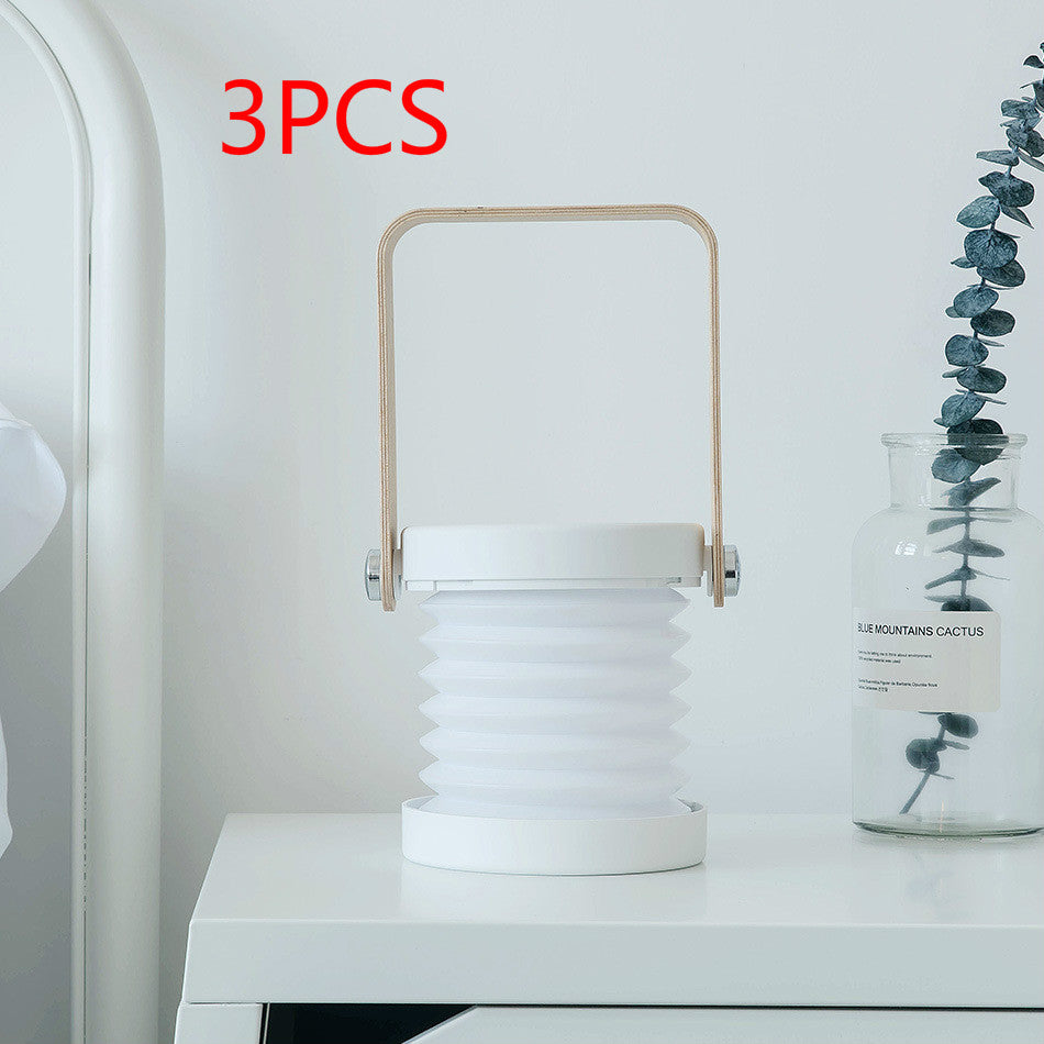 Foldable Touch Dimmable Reading LED Night Light Portable Lantern Lamp USB Rechargeable For Home Decor - Opxy Luxe