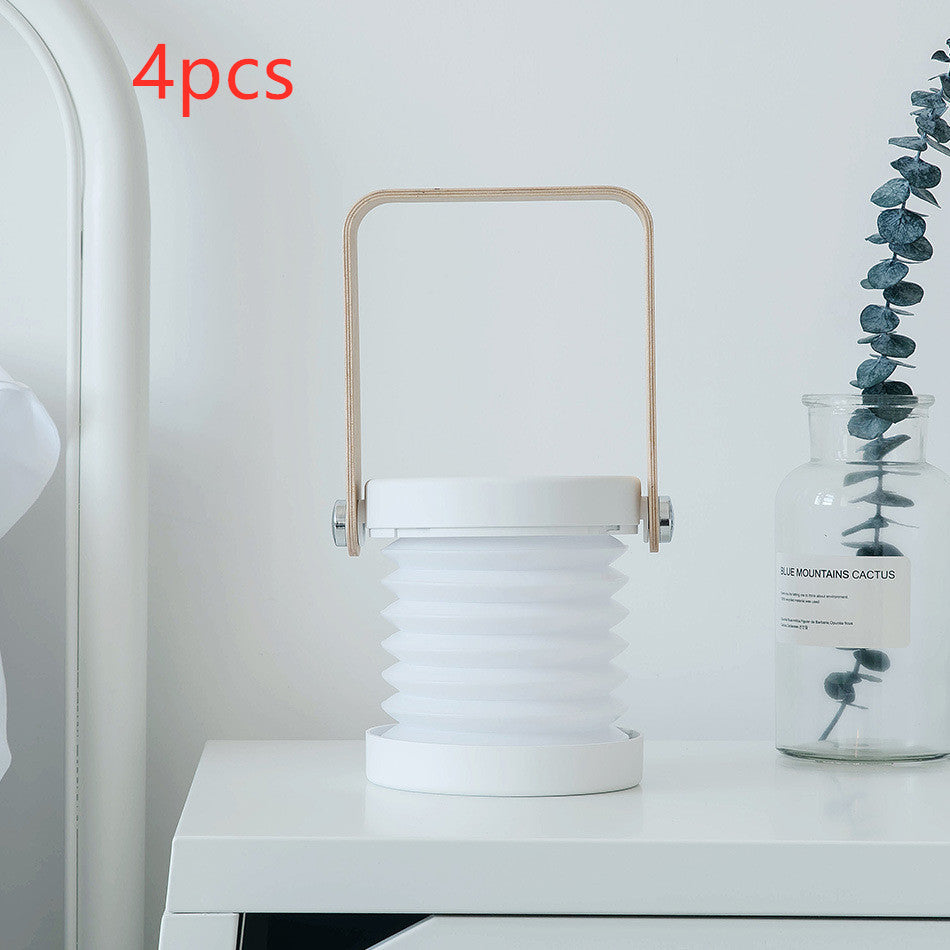 Foldable Touch Dimmable Reading LED Night Light Portable Lantern Lamp USB Rechargeable For Home Decor - Opxy Luxe