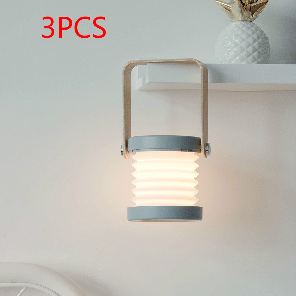 Foldable Touch Dimmable Reading LED Night Light Portable Lantern Lamp USB Rechargeable For Home Decor - Opxy Luxe