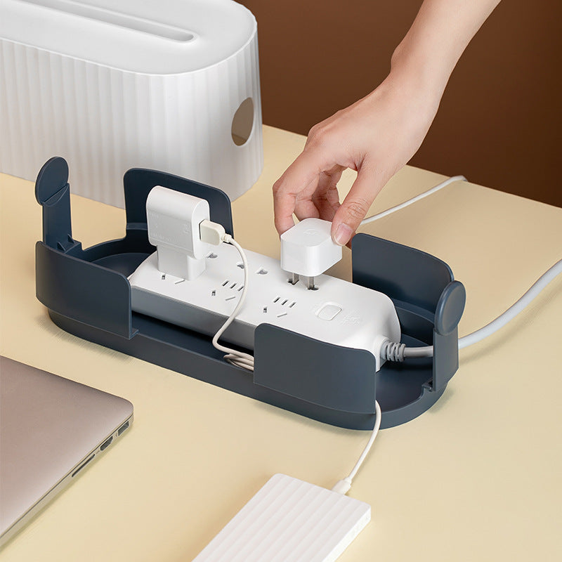Power Strip Wire Case Cable Storage Box Anti Dust Charger Socket Organizer Network Line Storage Bin Charger Wire Management - Opxy Luxe