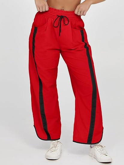 Women's Casual Loose Drawstring Bucket Pants - Comfortable Wide Leg Trousers for Daily Wear - Opxy Luxe