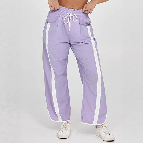 Women's Casual Loose Drawstring Bucket Pants - Comfortable Wide Leg Trousers for Daily Wear - Opxy Luxe