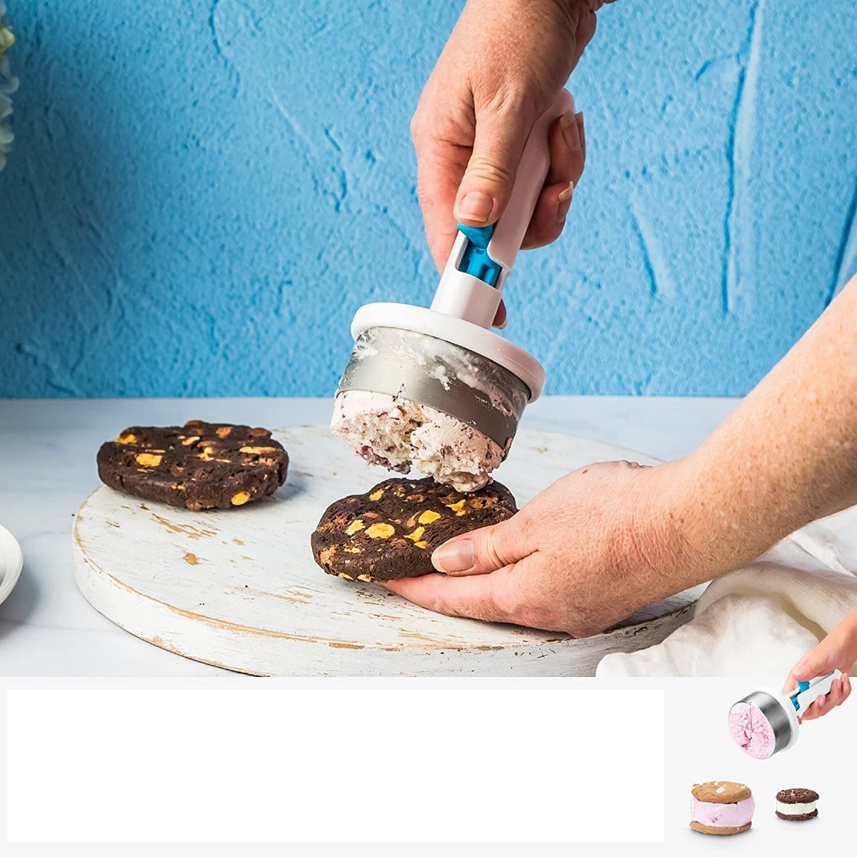 Ice-cream Spoon Maker Ice Cream Sandwich Rotating Spoon DIY Ice Cream Making - Opxy Luxe
