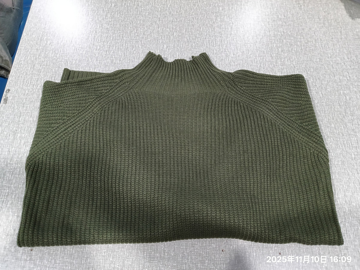 Solid Turtleneck Long Sweater Winter Warm Women Sweater Dress - Opxy Luxe