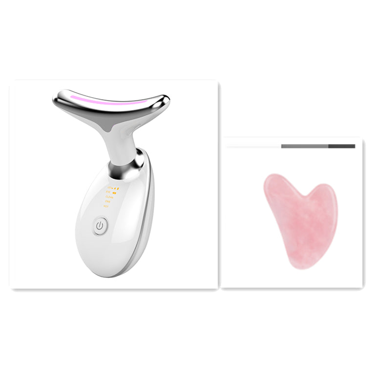 EMS Thermal Neck Lifting And Tighten Massager Electric Microcurrent Wrinkle Remover - Opxy Luxe