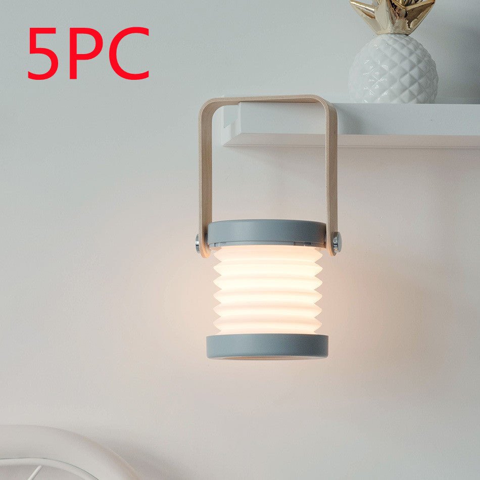 Foldable Touch Dimmable Reading LED Night Light Portable Lantern Lamp USB Rechargeable For Home Decor - Opxy Luxe