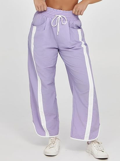 Women's Casual Loose Drawstring Bucket Pants - Comfortable Wide Leg Trousers for Daily Wear - Opxy Luxe