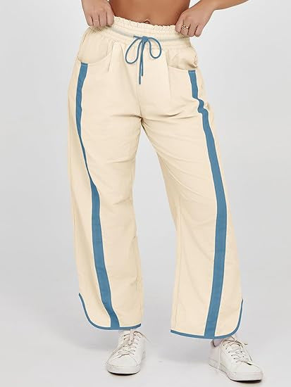 Women's Casual Loose Drawstring Bucket Pants - Comfortable Wide Leg Trousers for Daily Wear - Opxy Luxe