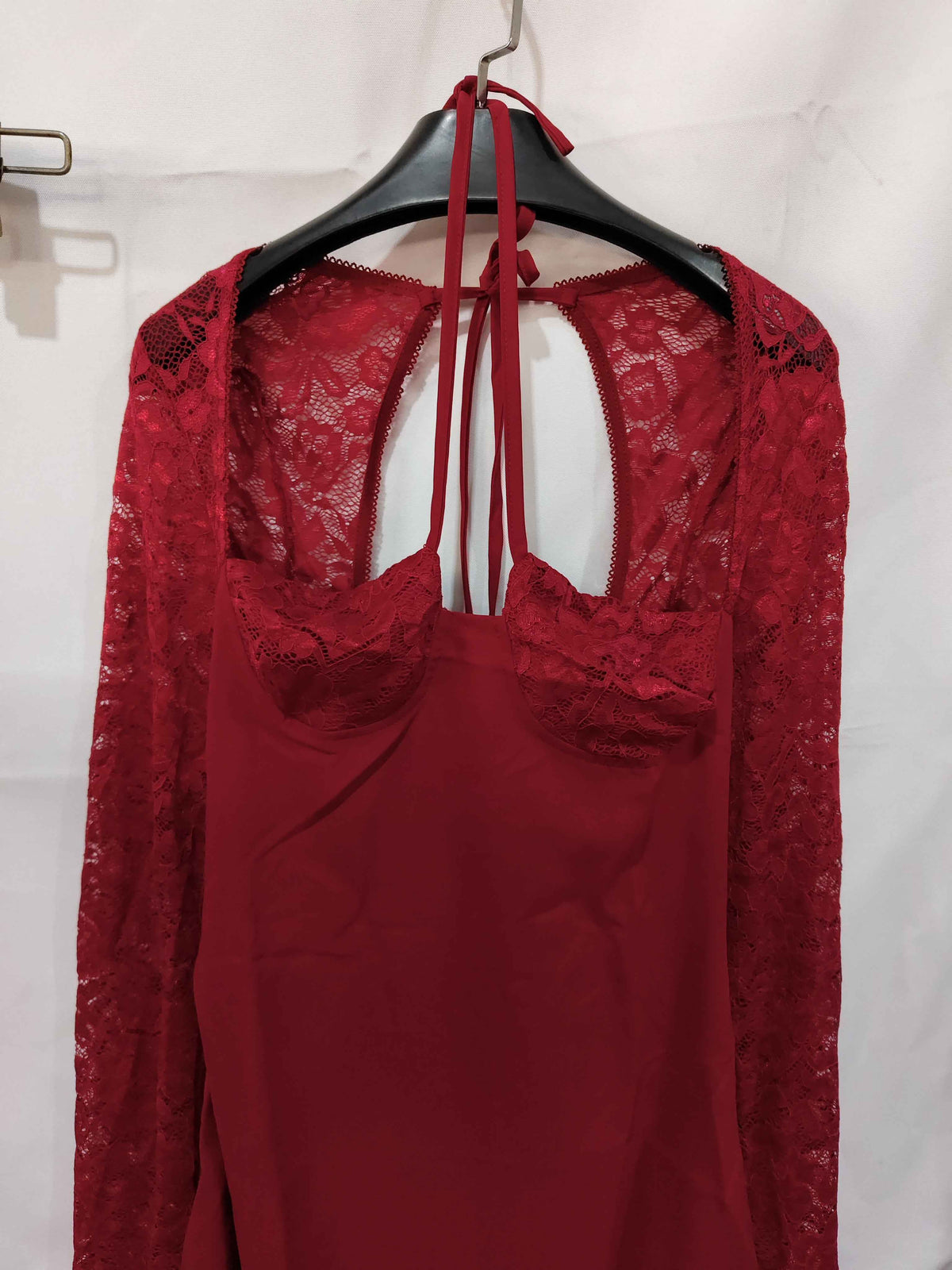 Y2K  Lace Long Sleeve Dress Fashion Sexy Corset Backless Lace Up Short Dresses Womens Clothing