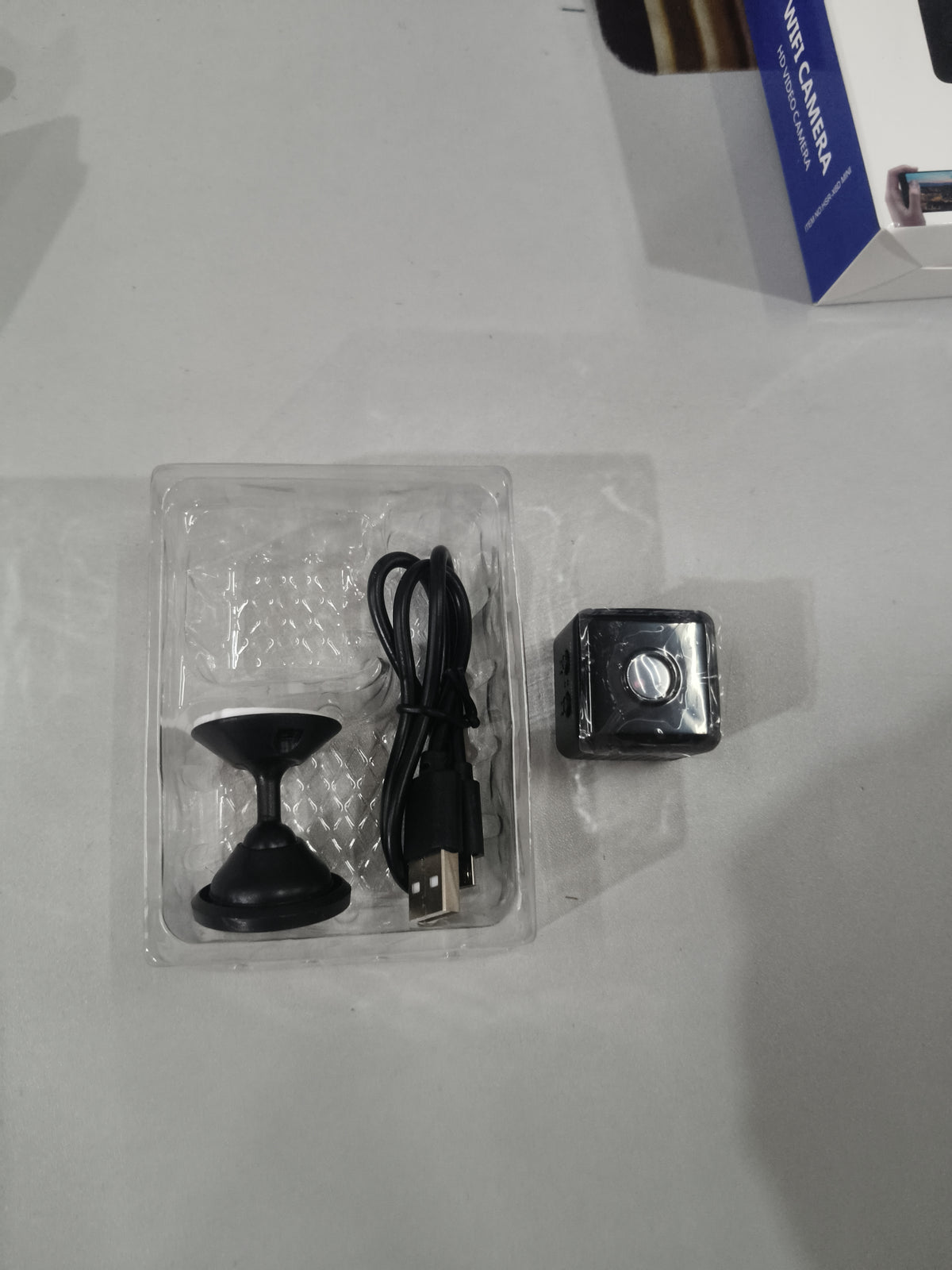 Mini Square Wireless WiFi Camera - Portable Small Security Cam with Remote View Support for Home Office Surveillance - Opxy Luxe