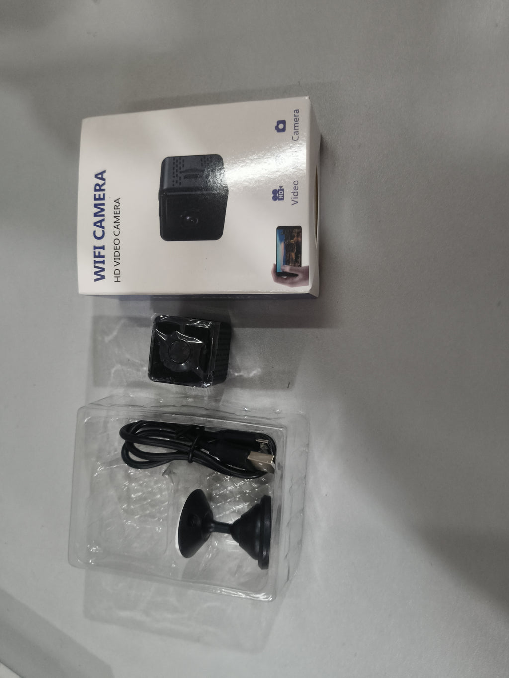 Mini Square Wireless WiFi Camera - Portable Small Security Cam with Remote View Support for Home Office Surveillance - Opxy Luxe