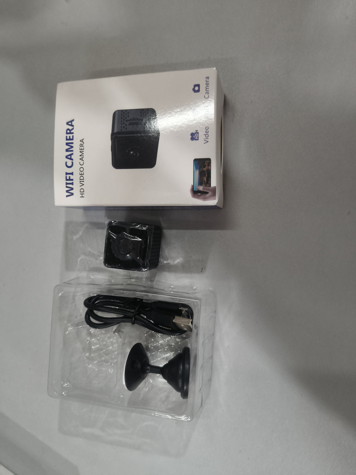 Mini Square Wireless WiFi Camera - Portable Small Security Cam with Remote View Support for Home Office Surveillance - Opxy Luxe
