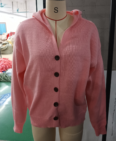 Ins Button Hooded Sweater Fashion Autumn And Winter Knitted Cardigan Casual Commuter Long Sleeve Top Women's Clothing - Opxy Luxe