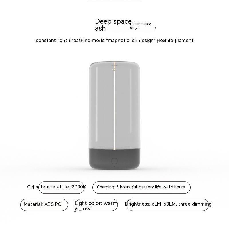 New LED Camping Light Type-c Rechargeable Portable Night Light With High Transparency And Anti Drop Creative Atmosphere Light - Opxy Luxe