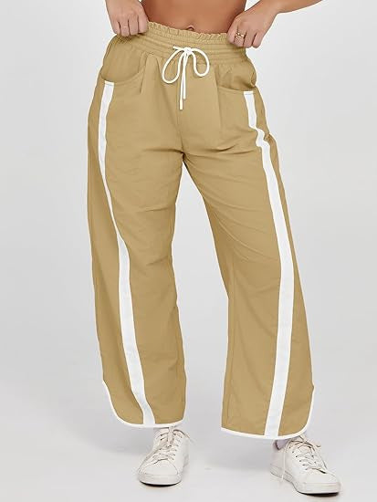 Women's Casual Loose Drawstring Bucket Pants - Comfortable Wide Leg Trousers for Daily Wear - Opxy Luxe