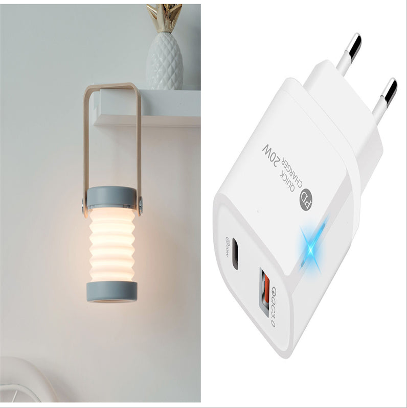 Foldable Touch Dimmable Reading LED Night Light Portable Lantern Lamp USB Rechargeable For Home Decor - Opxy Luxe