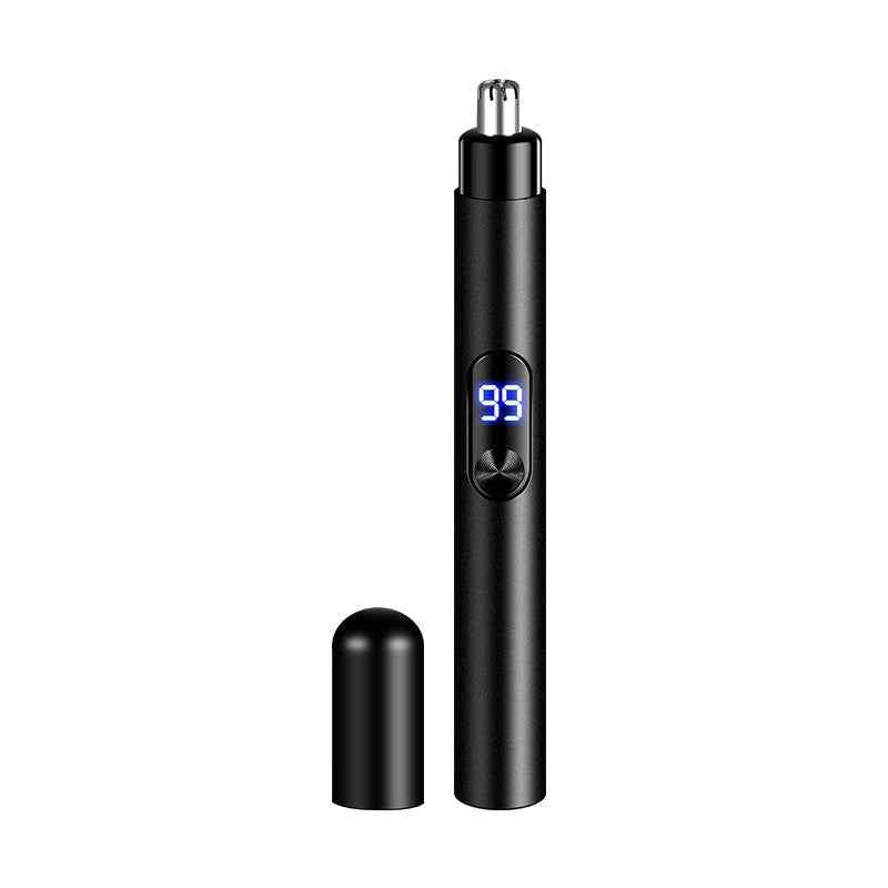 Rechargeable Electric Nose Hair Trimmer for Men - Portable Grooming Tool with Precision Blades