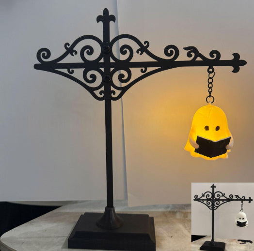 LED Bookshelf Lamp Library Lantern Mini Night Light Book Library Nook Decor Creative Reading Gift For Halloween Bedroom Home Office Desk - Opxy Luxe