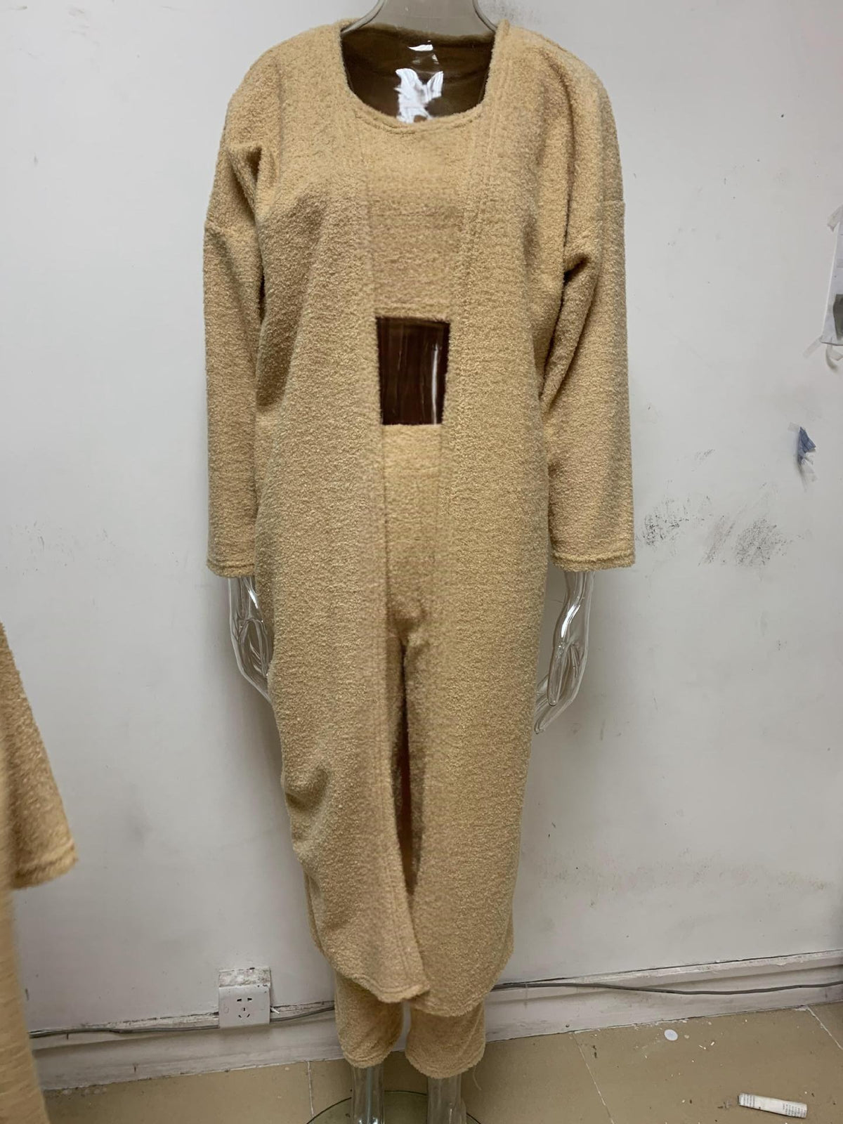 Cozy Pajama Set, 3 Piece Lounge Set, Cute Loungewear, Warm Suit Sets, Matching Set, Lounge Set, 3 Piece Pant Sets, Women Winter Dress - Opxy Luxe