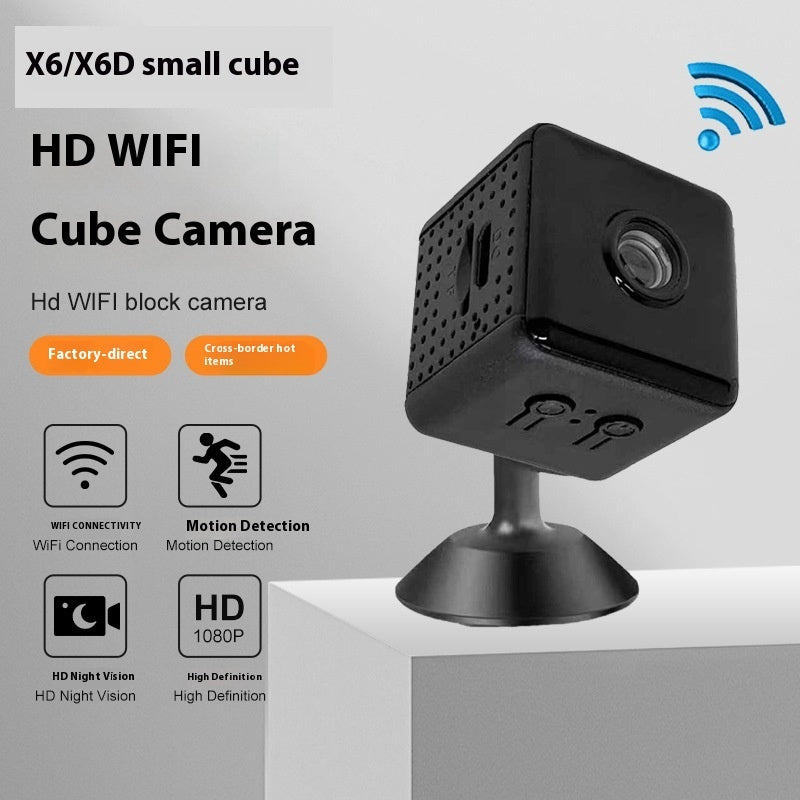 Mini Square Wireless WiFi Camera - Portable Small Security Cam with Remote View Support for Home Office Surveillance - Opxy Luxe