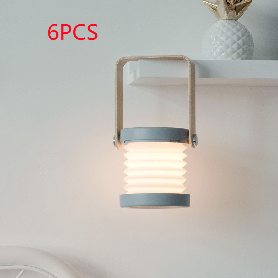 Foldable Touch Dimmable Reading LED Night Light Portable Lantern Lamp USB Rechargeable For Home Decor - Opxy Luxe