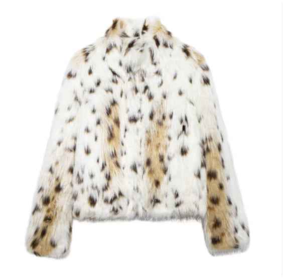 Winter Plush Coat Fashion Warm Thicken Fluffy Lapel Jacket Outwear Casual Long Sleeve Tops Womens Clothing
