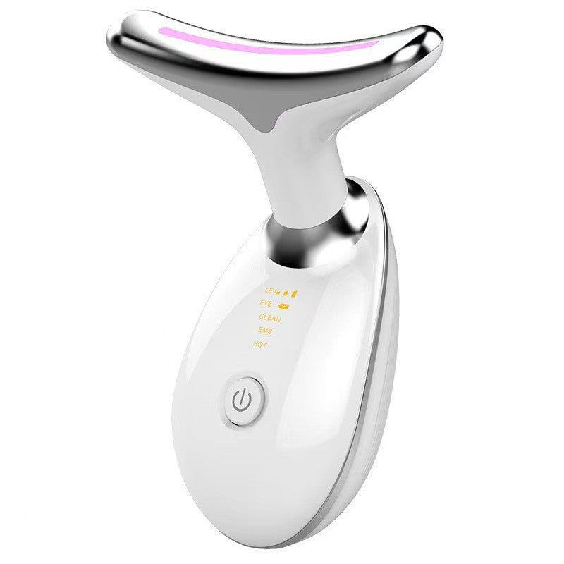 EMS Thermal Neck Lifting And Tighten Massager Electric Microcurrent Wrinkle Remover - Opxy Luxe