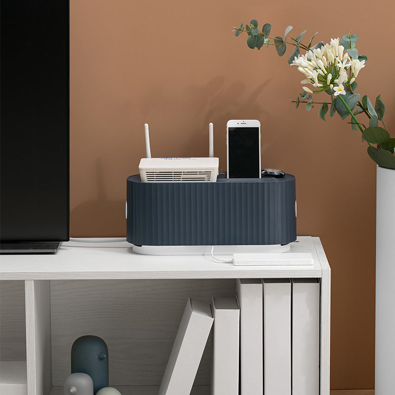 Power Strip Wire Case Cable Storage Box Anti Dust Charger Socket Organizer Network Line Storage Bin Charger Wire Management - Opxy Luxe