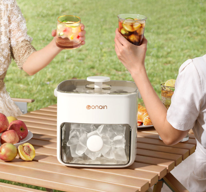 48-Grid Ice Maker Food-Grade Summer Double-Layer Design Ice Mold Easy-Press Lid Home Ice Storage Box - Opxy Luxe