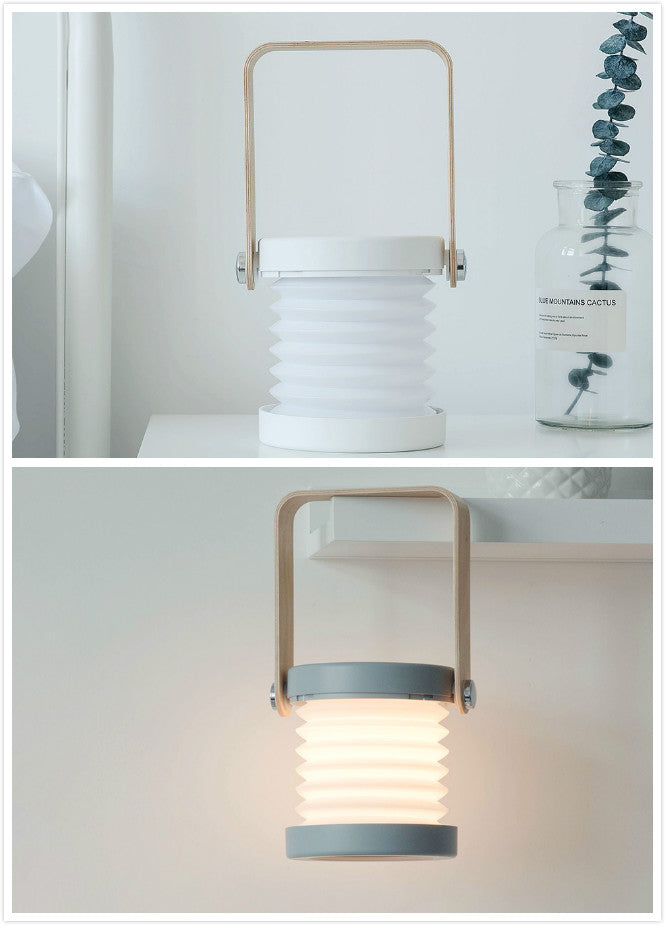 Foldable Touch Dimmable Reading LED Night Light Portable Lantern Lamp USB Rechargeable For Home Decor - Opxy Luxe