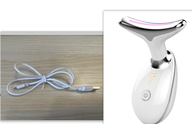 EMS Thermal Neck Lifting And Tighten Massager Electric Microcurrent Wrinkle Remover - Opxy Luxe