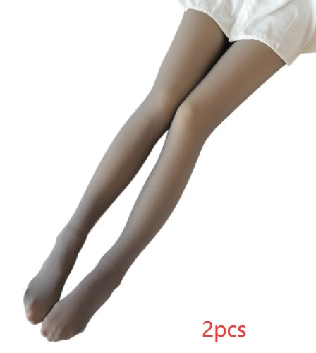 Fake Translucent Plus Size Leggings Fleece Lined Tights Fall And Winter Warm Fleece Pantyhose Women Fleece Lined Pantyhose Thermal Winter Tights - Opxy Luxe