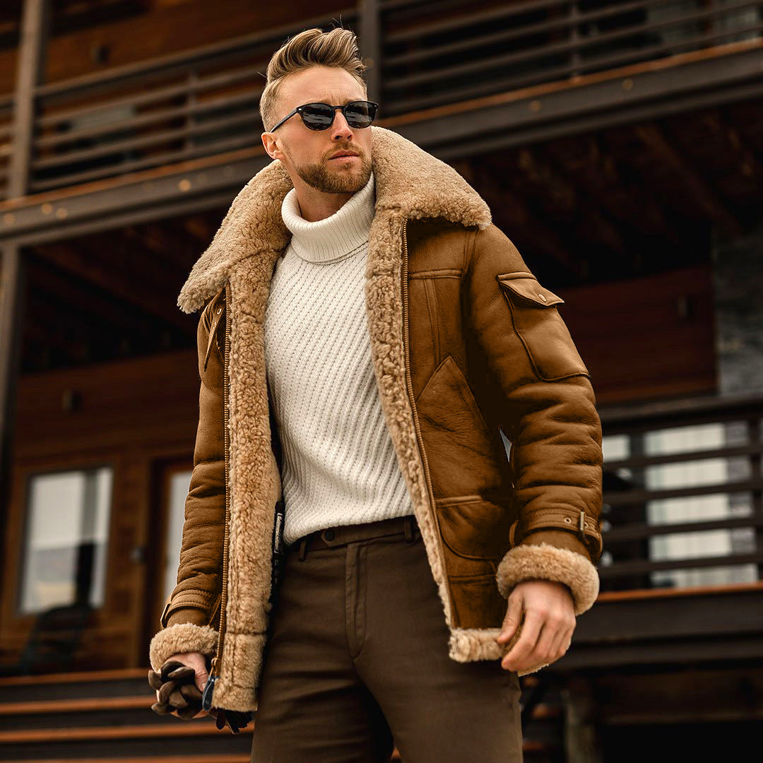 Winter Jacket Mens Military Fleece Warm Jackets Male Fur Collar Coats Army Tactical Jacket - Opxy Luxe
