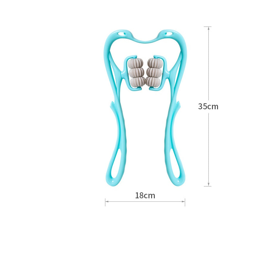 Multifunctional Manual Six-wheel Neck Massager Massage Relieve Roller Massage Tool - Opxy Luxe