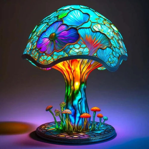 Color Changing Mushroom Lamp - LED Night Light for Home Decor Bedroom Bedside Table Ambient Lighting Decoration - Opxy Luxe