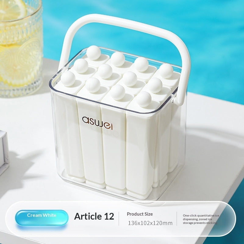 Ice Cube Tray Mold Food-grade Long Bar Ice Tray Frozen Ice Cream Molds For Freezer For Home Use Summer Refrigerator - Opxy Luxe