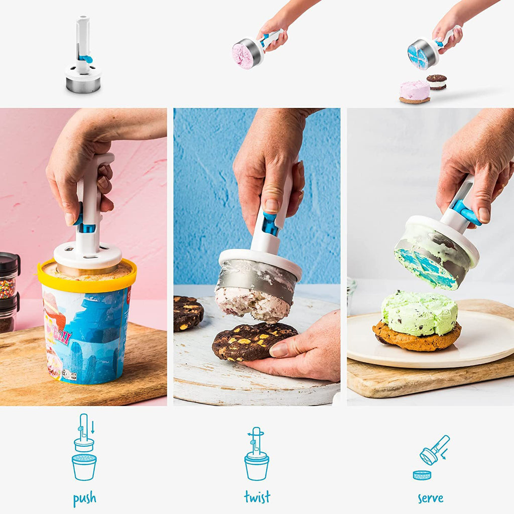 Ice-cream Spoon Maker Ice Cream Sandwich Rotating Spoon DIY Ice Cream Making - Opxy Luxe