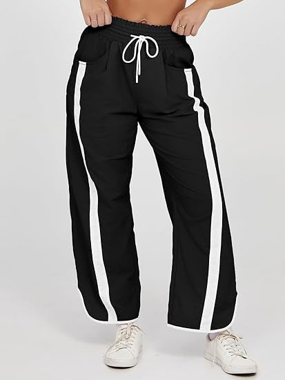 Women's Casual Loose Drawstring Bucket Pants - Comfortable Wide Leg Trousers for Daily Wear - Opxy Luxe