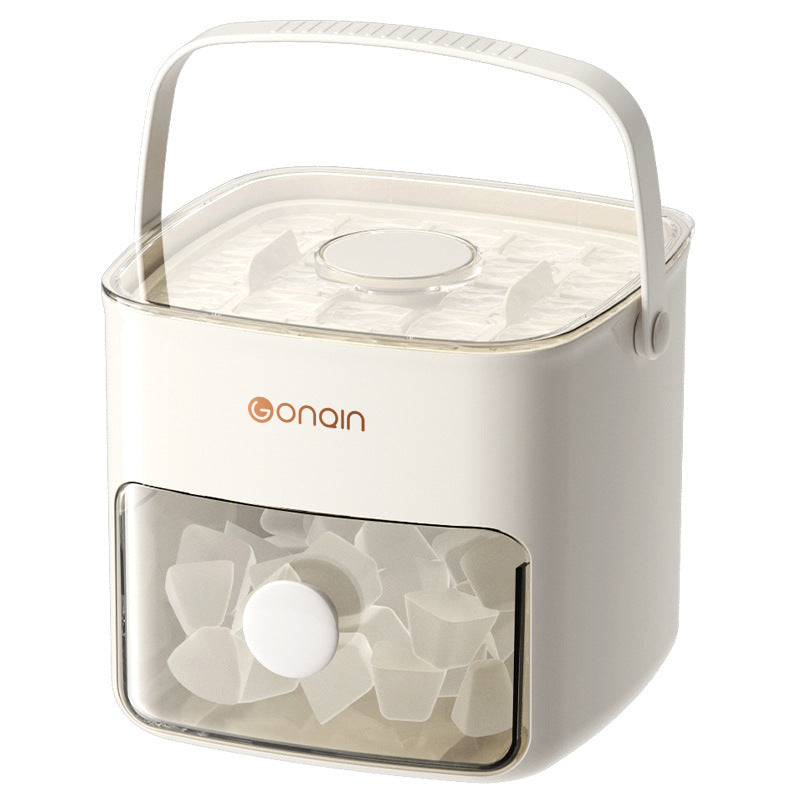 48-Grid Ice Maker Food-Grade Summer Double-Layer Design Ice Mold Easy-Press Lid Home Ice Storage Box - Opxy Luxe