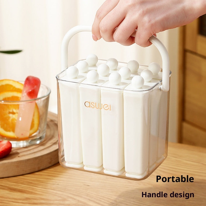 Ice Cube Tray Mold Food-grade Long Bar Ice Tray Frozen Ice Cream Molds For Freezer For Home Use Summer Refrigerator - Opxy Luxe