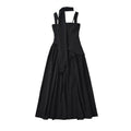 Elegant Olive Green Maxi Dress For Women Summer Flowy Long Dress With Scarf Birthday Party Beach Graduation Dress - Opxy Luxe