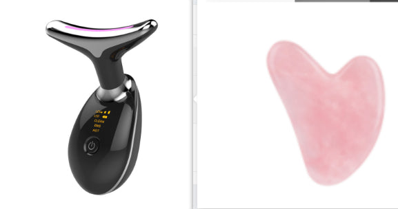 EMS Thermal Neck Lifting And Tighten Massager Electric Microcurrent Wrinkle Remover - Opxy Luxe